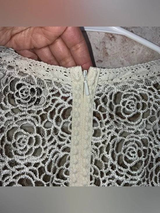 Anthropologie Beguile Byron Lars Lace Study Floral Dress Size 8 - Picture 5 of 6